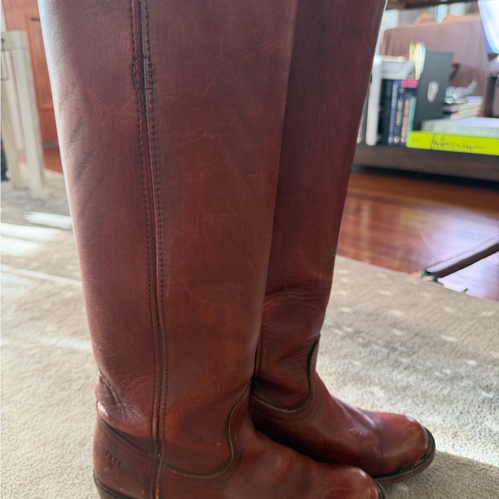 Frye Tan Leather Boots Rare find Vintage - Picture 11 of 11